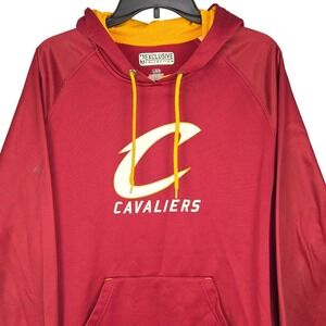 Cleveland Cavaliers Hoodie Men's Large Red Sweatshirt NBA Basketball Pullover